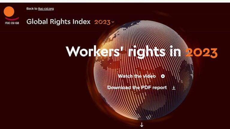 ITUC Global rights index 2023
